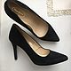 Evening Stiletto Shoes PEPE JEANS black suede 38 size Italy. Vintage shoes. *¨¨*:·.Vintage Box.·:*¨¨*. Ярмарка Мастеров.  Фото №5