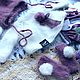 "Помпон-2" Бело-сиреневый комплект. Одежда для кукол. TashaDollOutfits. Ярмарка Мастеров.  Фото №5