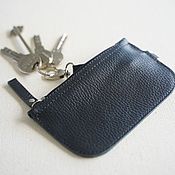 Сумки и аксессуары handmade. Livemaster - original item Key holder made of genuine leather (Black). Handmade.