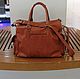 Travel leather bag SKIF mini red. Travel bag. Tais-bags. My Livemaster. Фото №5