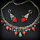 "Ярче!" комплект с кораллом и  бирюзой. Колье. JazzBijoux ДжазБижу (Елена Сафронова). Ярмарка Мастеров.  Фото №5