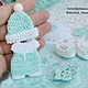 Set Baby mint in stock. Scrapbooking Elements. Natalie crochet flowers. My Livemaster. Фото №4