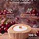 Аромасвеча  «Табак + вишня» в спиле дерева, Свечи, Пермь,  Фото №1