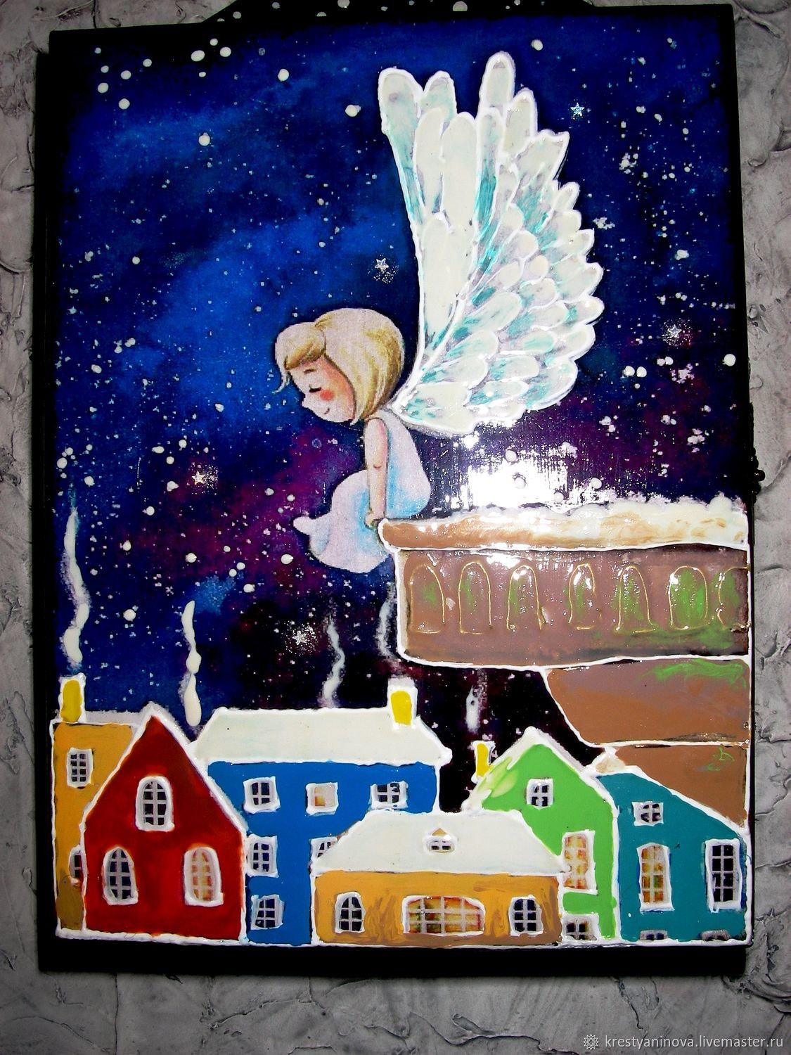 Ангел сидит на крыше