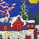Вышивка бисером "Зимняя ночь". Картины. Соломкина Наталья. Интернет-магазин Ярмарка Мастеров.  Фото №2