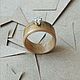 Заказать Деревянное кольцо с серебряным кастом и белым цирконом. Bovt Jewellery. Ярмарка Мастеров. . Кольца Фото №3