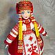  Кукла в русском стиле с ручной вышивкой на чайник. Народная кукла. Наталия (makosh999). Интернет-магазин Ярмарка Мастеров.  Фото №2