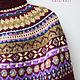 Кейп кардиган с узором. Кардиганы. Ната Онипченко      CUTE-KNIT. Ярмарка Мастеров.  Фото №6