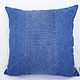 Cushion for sofa decorative Dahlia patchwork denim. Pillow. Denimhandmade.Olga. My Livemaster. Фото №5