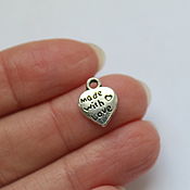 Материалы для творчества handmade. Livemaster - original item Heart pendant Made with love. Accessories for needlework.. Handmade.