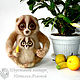Лемур Лори – лори валяный из шерсти (Lemur Loris). Войлочная игрушка. Шерстяной Зоопарк Наталья Львова. Ярмарка Мастеров.  Фото №12