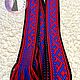 Ornamental blue-red belt. Belts and ribbons. ЛЕЙЛИКА - пояса и очелья для всей семьи. My Livemaster. Фото №6