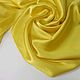 Жёлтый атласный шелк с эластаном, итальянский. Ткани. Tessitore - ткани для жизни. Ярмарка Мастеров.  Фото №4