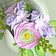 Mini-composition with Ranunculus flowers made of polymer clay. Composition. Olga-art-flower. My Livemaster. Фото №5