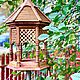 Кормушка для птиц из дуба. Кормушки для птиц. Ekodom-4. Интернет-магазин Ярмарка Мастеров.  Фото №2