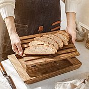 Посуда handmade. Livemaster - original item Oak Bread slicing board. Handmade.