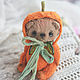 Тыковка. Тедди Мишка 8 см/ Teddy Bear. Мишки Тедди. Cozy Josie. Ярмарка Мастеров.  Фото №10
