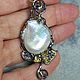 Baroness pendant with sapphires and a large pearl, Pendant, Voronezh,  Фото №1