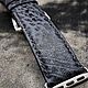 Ремешок  Apple Watch "Grey". Ремешок для часов. IriniCinturini (ремешки на часы,ремни). Ярмарка Мастеров.  Фото №8