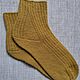 Носки вязаные короткие Mustard, р.37-38, Носки, Шатура,  Фото №1