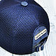 Baseball cap made of genuine ostrich leather, suede and mesh fabric. Baseball caps. SHOES&BAGS. My Livemaster. Фото №6
