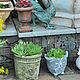 Owl large and small concrete pots for home and garden. Vases. Decor concrete Azov Garden. My Livemaster. Фото №5