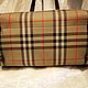 Винтаж: Винтажная сумка Burberry Canvas Nova Check Boston. Сумки винтажные. Chic bags. Ярмарка Мастеров.  Фото №7