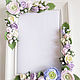 Frame for photo with flowers from polymer clay. Photo frames. Olga-art-flower. My Livemaster. Фото №5