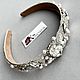 Headband tiara for handmade hair 'Milena'. Hair Decoration. darina-lb. My Livemaster. Фото №4