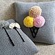 Pillow in a knitted cover For ice cream?. Pillow. Fajna Kovdra. My Livemaster. Фото №4