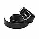  Men's leather belt black 35 mm wide Mod. RM-351. Straps. Natalia Kalinovskaya. Online shopping on My Livemaster.  Фото №2