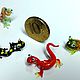 Order Glass micro figurine lizard Aranda, Dieri, Alorica and Binbing. In Glass. Livemaster. . Figurines Фото №3