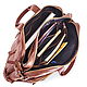 Кожаная сумка-рюкзак "Бигмэн" (светло-коричневая). Классическая сумка. Кожинка. Интернет-магазин Ярмарка Мастеров.  Фото №2