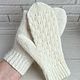 Заказать Варежки из пряжи Lagopolane, полушерсть с мохером и эластаном. Korolek_knitting. Ярмарка Мастеров. . Варежки Фото №3