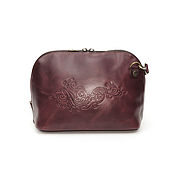 Сумки и аксессуары handmade. Livemaster - original item Crossbody bag: Women`s burgundy leather bag Sunday S88t-682. Handmade.