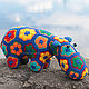 Pancake knitted hippo handmade toy, Stuffed Toys, Lomonosov,  Фото №1