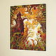 The painting on wood 90x76sm "Fox in the autumm". Pictures. EVAG. My Livemaster. Фото №6