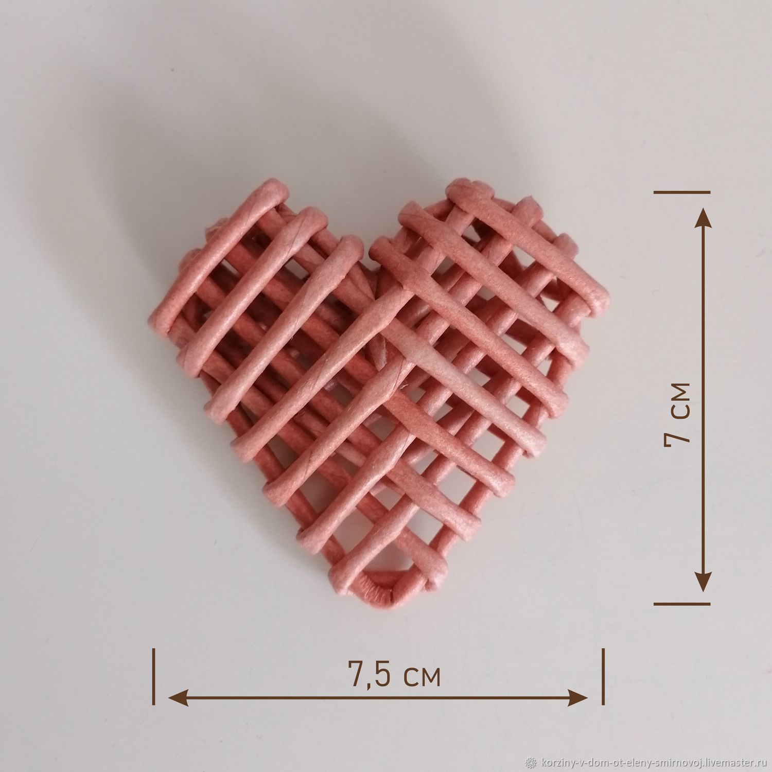 Магнит-сувенир Сердце плетёное в интернет-магазине Ярмарка Мастеров по цене  467.5 ₽ – UNXE4RU | Магниты, Челябинск - доставка по России