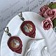 Заказать Серьги из кожи «Crazy Rose”. Марина Смирнова. Ярмарка Мастеров. . Серьги классические Фото №3
