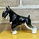 Miniature Schnauzer, black and silver: the author's statuette. Figurines. Creative workshop Cheerful porcelain. My Livemaster. Фото №5