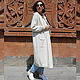 Cardigan with a hood of milk color, long. Cardigans. CUTE-KNIT by Nata Onipchenko. My Livemaster. Фото №6