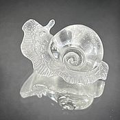 Для дома и интерьера handmade. Livemaster - original item A snail made of rock crystal. Handmade.