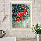 Картины и панно handmade. Livemaster - original item Oil Painting Oranges, Interior Painting. Handmade.