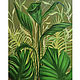 Oil Painting Tropical Leaves, Pictures, Moscow,  Фото №1