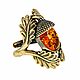 Amber Ring Acorn Oak Casting Autumn Decoration. Rings. BalticAmberJewelryRu Tatyana. My Livemaster. Фото №6