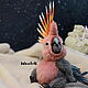 Teddy Animals: Parrot Cockatoo Cody. Teddy Toys. Irina Fedi Toys creations. Online shopping on My Livemaster.  Фото №2