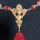 Antique Czech necklace with red glass. Vintage necklace. Antiki777. Online shopping on My Livemaster.  Фото №2