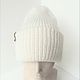 Заказать Шапка вязаная двойная с отворотом из беби альпаки. Knitting by Natali. Ярмарка Мастеров. . Шапки Фото №3