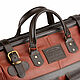 Leather travel bag 'Big' (brown). Valise. Russian leather Guild. My Livemaster. Фото №5