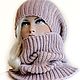"Николетта" комплект вязаный (шапка, шапка женская). Шапки. Ирина(shvilinka.knit). Интернет-магазин Ярмарка Мастеров.  Фото №2